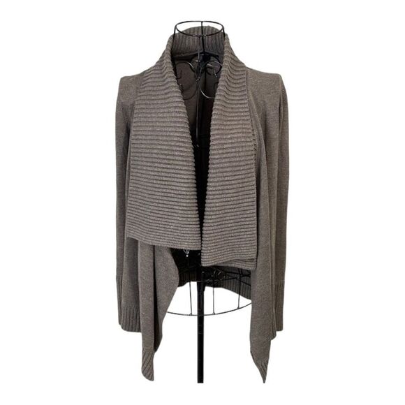 INC dark gray tan cardigan size XS - Picture 1 of 6